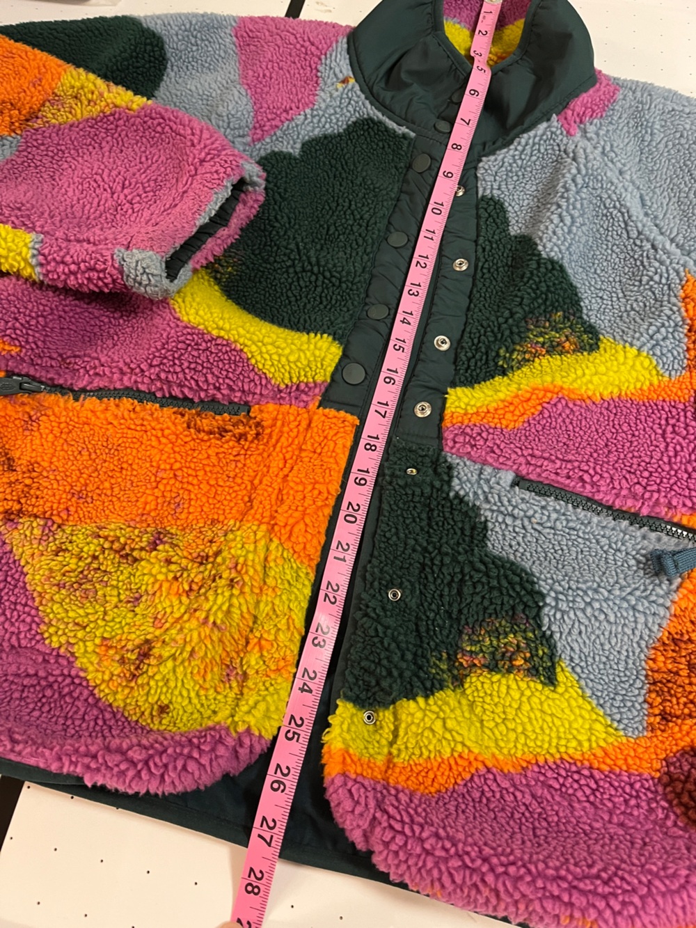 FP Movement hit the slopes fleece sunset boxy Large Colorblock Jacket - Picture 5 of 10